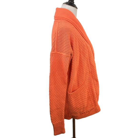 Lululemon Orange Post Practice Wrap Cardigan Sweater Size 8 - Picture 3 of 9